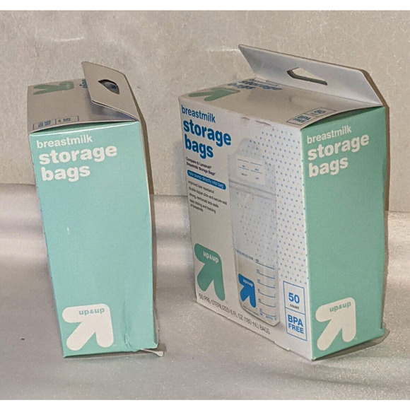2 - 50 ct Pre-Sterilized Breast Milk Storage bags Up & Up 6 fl oz Damaged Packs - Picture 6 of 6